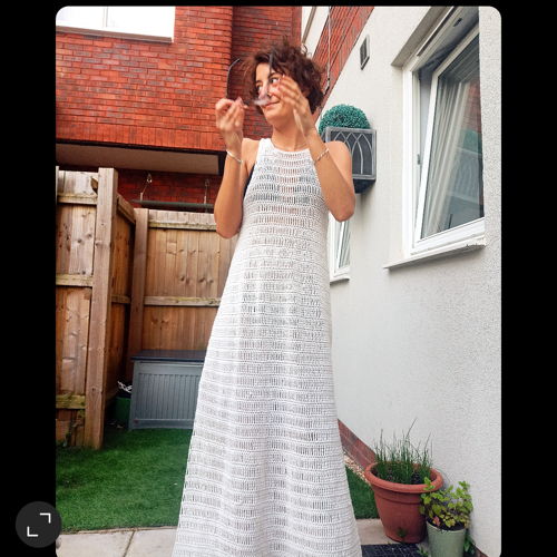 Bodenlanges Maxikleid – Häkelanleitung