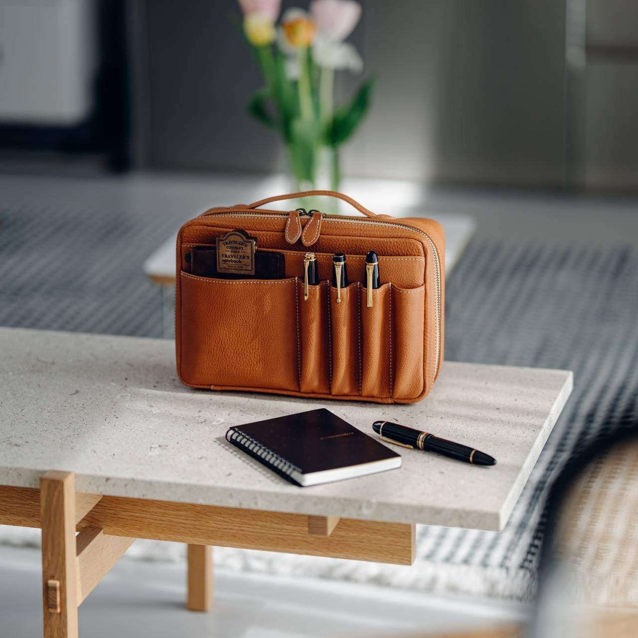 &Liebe Bungu Desk Pouch ブラウン Bungu Desk Pouch – &Liebe