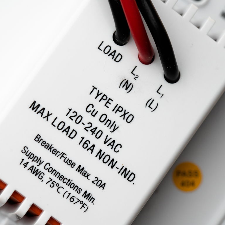 line voltage smart thermostat wiring 