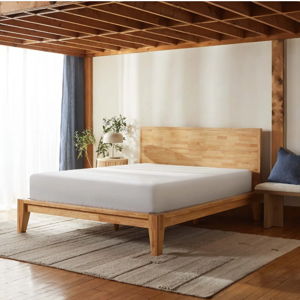 Wooden Bed Frame with Headboard
