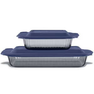 PYREX Gray Glass Bakeware Set
