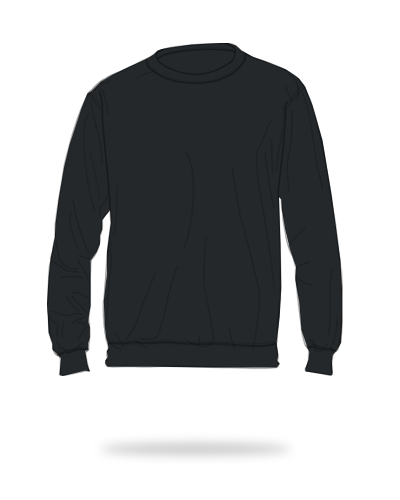 Black adult fit cotton fleece crewneck sweatshirt sj clothing manila philippines