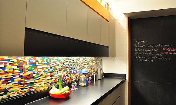 DIY LEGO Backsplash