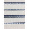 Hampton striped blue and white pvc rug