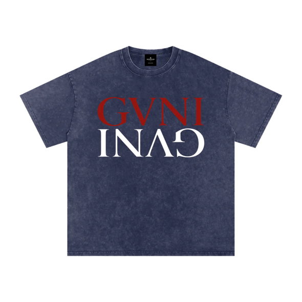 Snow Washed Oversized Cotton T-Shirt