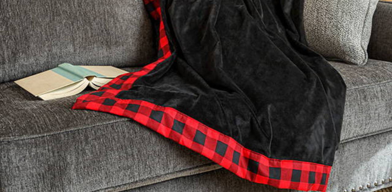 learn how to make a self binding minky blanket with this free tutorial.