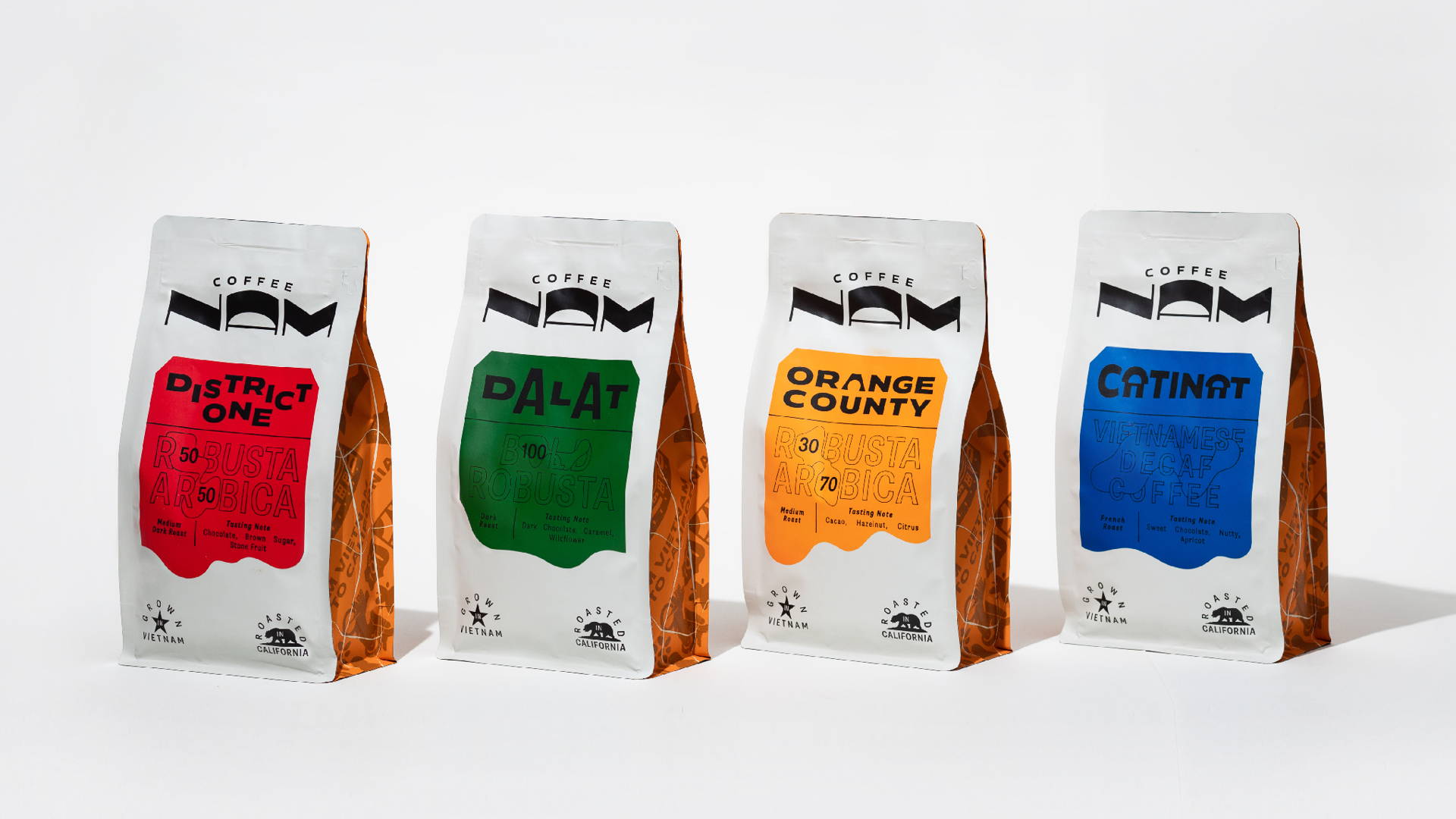Featured image for NAM Coffee's Asymmetrical Yet Balanced Coffee Bags Blends Two Cultures Through Design