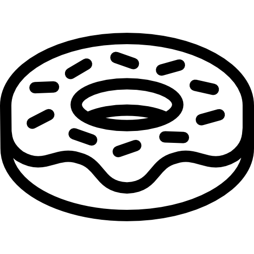 Donut with sprinkles