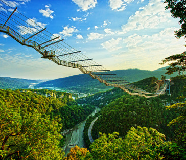 Парк аттракционов SkyPark: кавказская природа с высоты