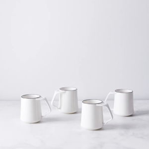 Dansk Kant Porcelain Coffee Mugs, Microwave & Dishwasher Safe