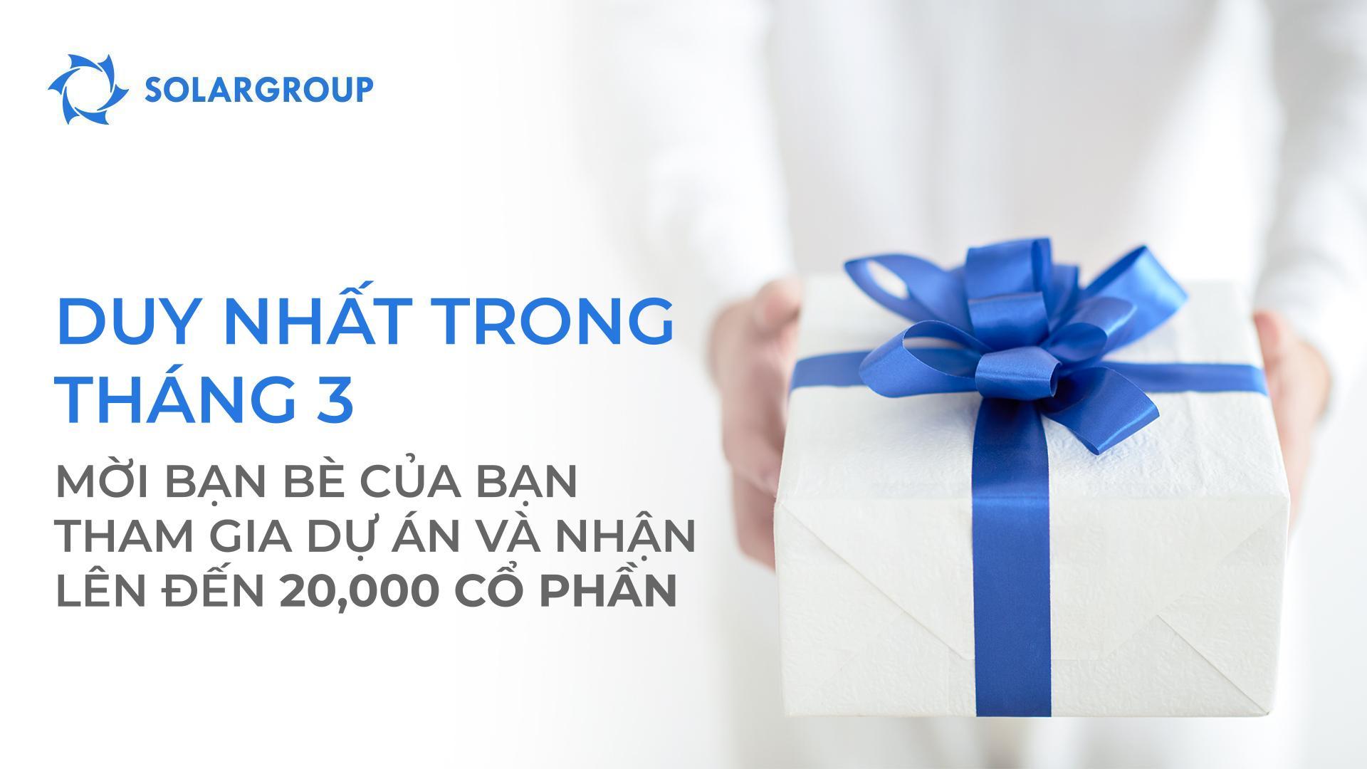 "Quà tặng cho bạn bè": mời bạn bè của bạn và nhận được tối đa 20.000 cổ phần