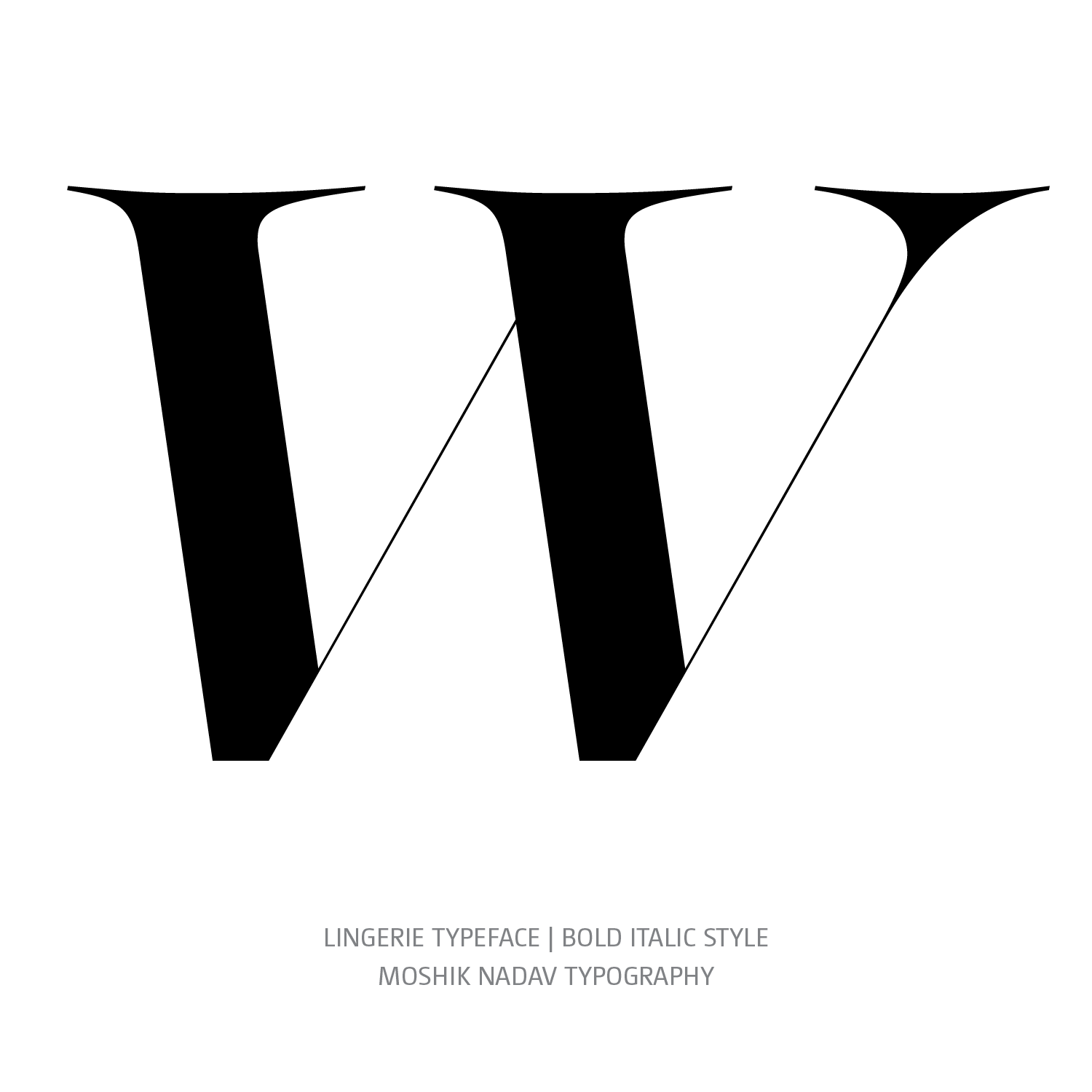 Lingerie Typeface Bold Italic W