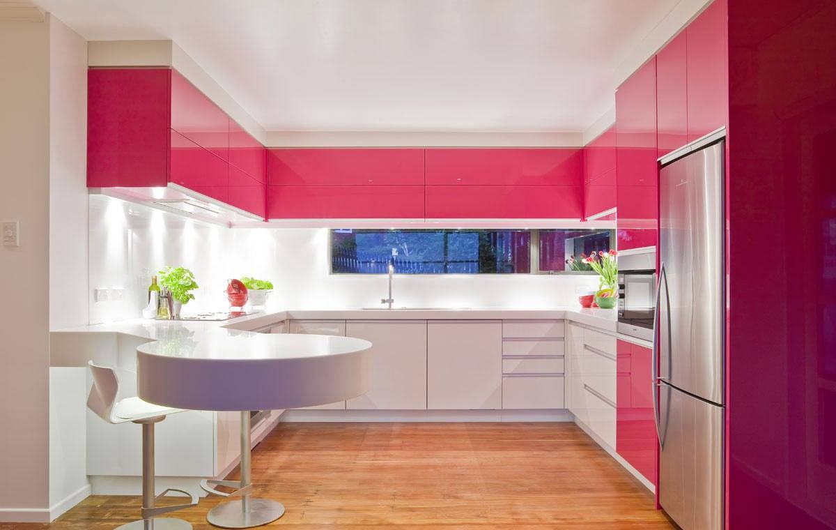 High gloss kitchen cabinet laminates