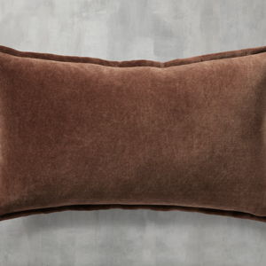 Stone Washed Velvet Lumbar Pillow Cover