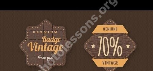 Винтажные Фотошоп штампы в формате PSD