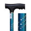 Canne de marche fixe - Aluminium bleu