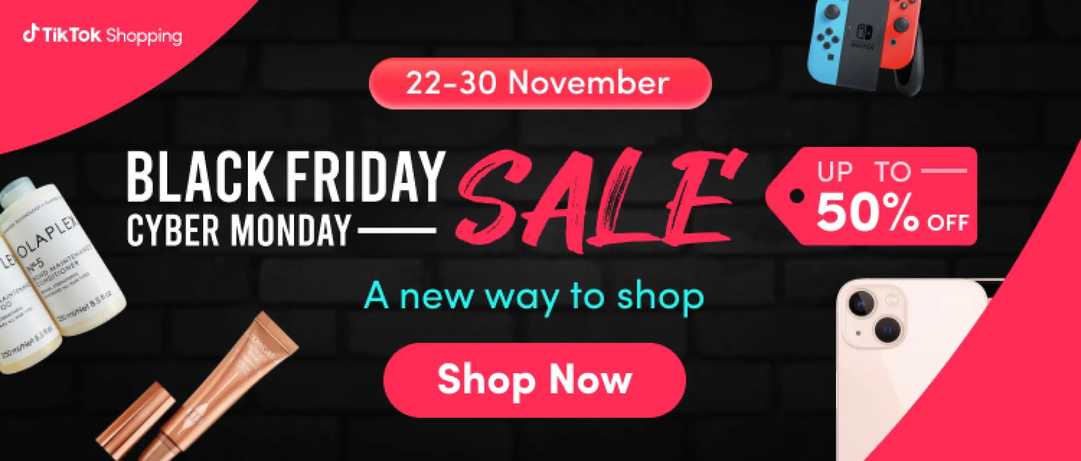 Black Friday Cyber Monday sale on Tiktok Shopping
