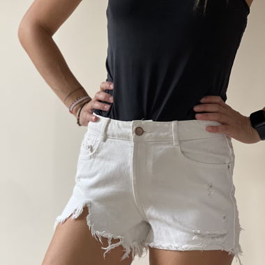 Zara white shorts 26
