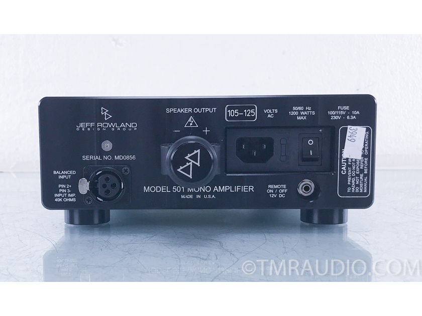 Jeff Rowland  Model 201 Mono Amplifier; Single (2 available) (3949)