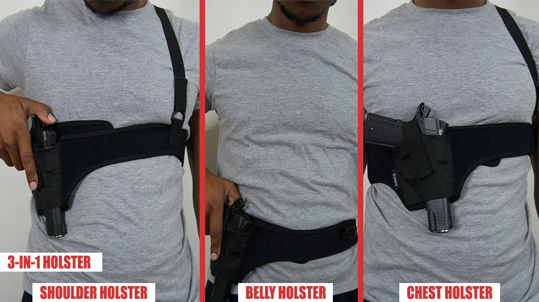  Dinosaurized | shoulder holster concealed carry | Praetorian shoulder & Belly holster | underarm holster | shoulder holster 1911 | shoulder carry holster|  100% concealed | Best holster for seated draw | Best holster for police officers | police shoulder holster||shoulder holster revolver | shoulder holster for revolver | shoulder holster for concealed carry | shoulder gun holster | Best holster for drivers | best women's shoulder holster |