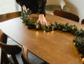 steps to set up holiday dining table