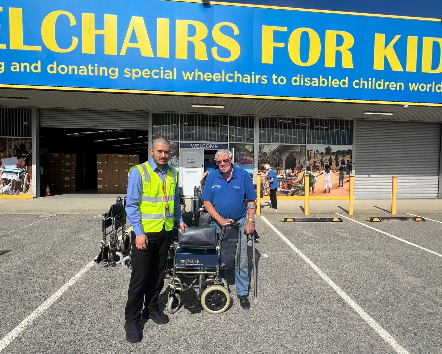 OCS Donates 20 Wheelchairs to Wheelchairs For Kids