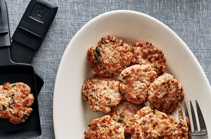 Raclette Maple Breakfast Sausage Patties