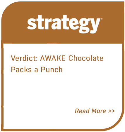 Link to Strategy article - Verdict: Awake chocolate packs a punch