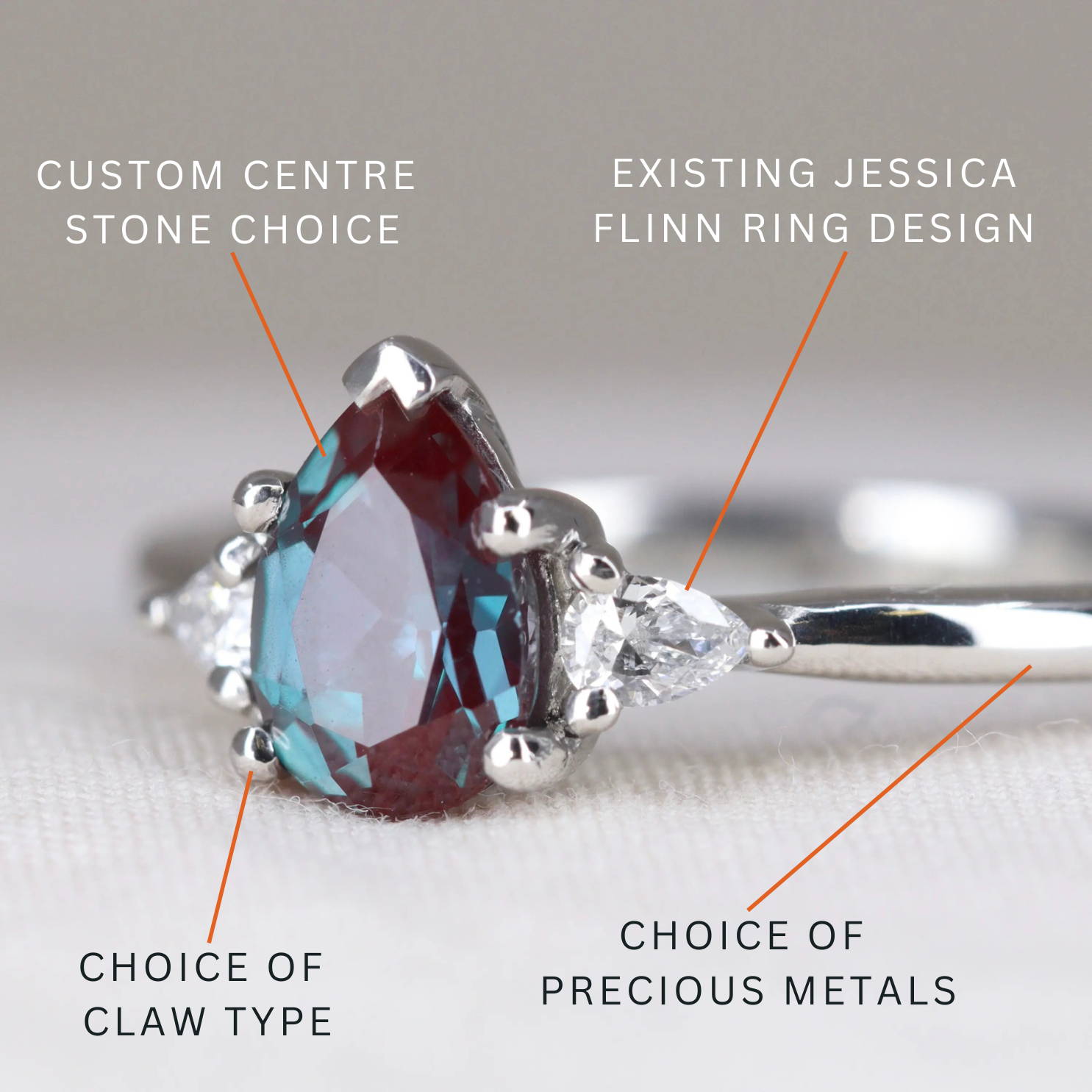 Customised engagement ring