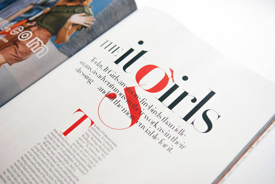 Paris Typeface in Vogue magazine