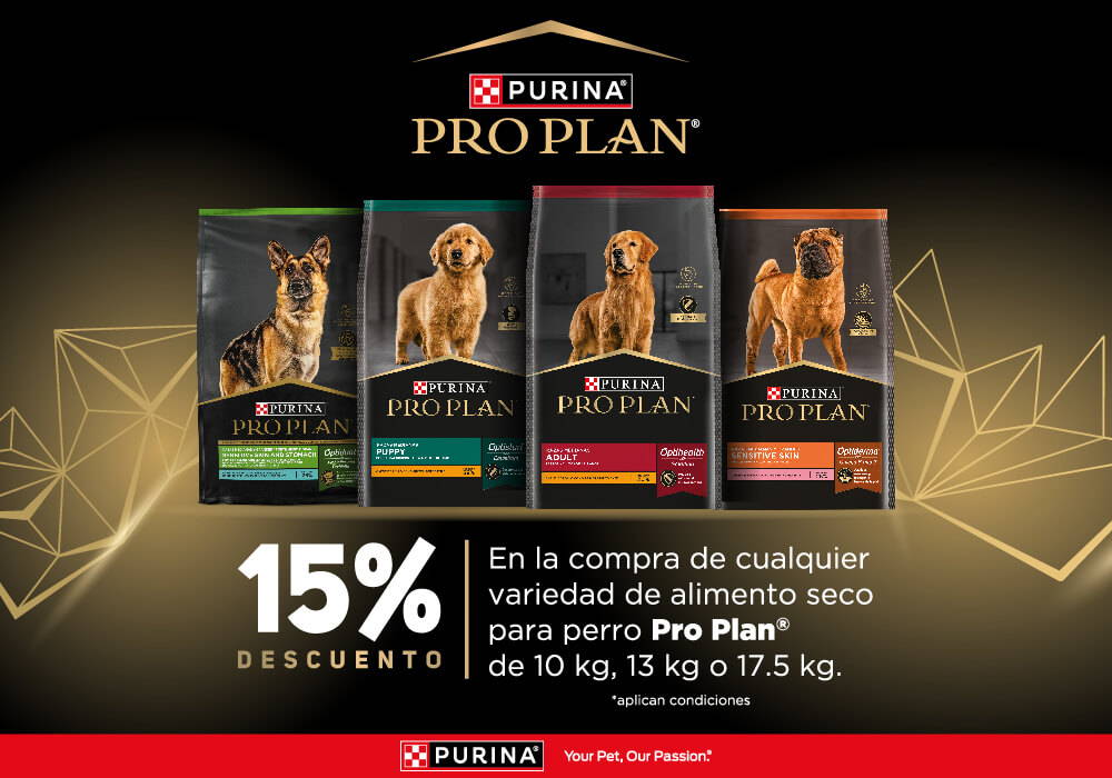 PROPLAN: 15% de descuento en productos seleccionados. 