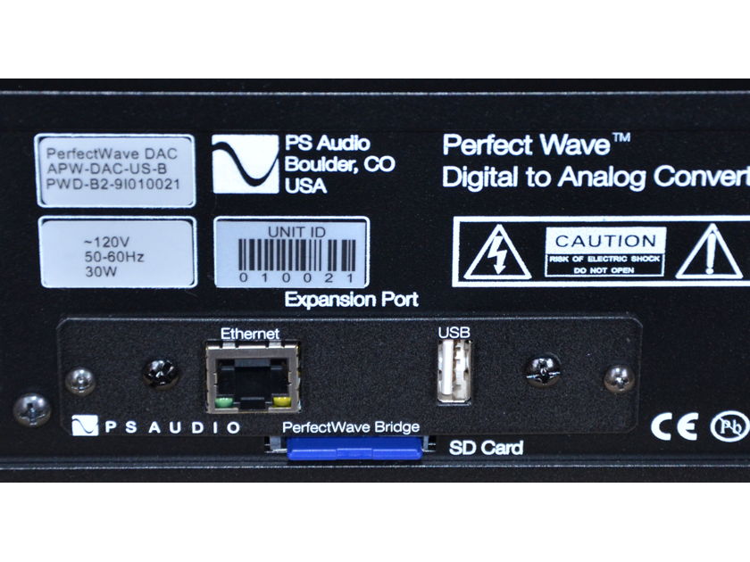 PS Audio Perfect Wave DAC Mark II, $800.00 Ethernet Bridge Included Like New All Packages