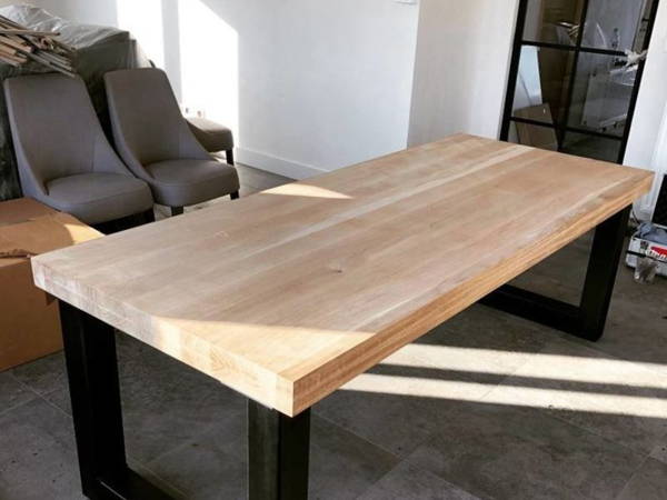 Tafels op maat, klantproject Houtenmeubelshop