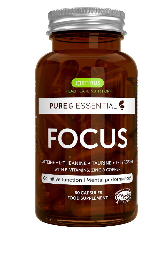Pure & Essential FOCUS can promote calm, sustained cognitive function and mental sharpness