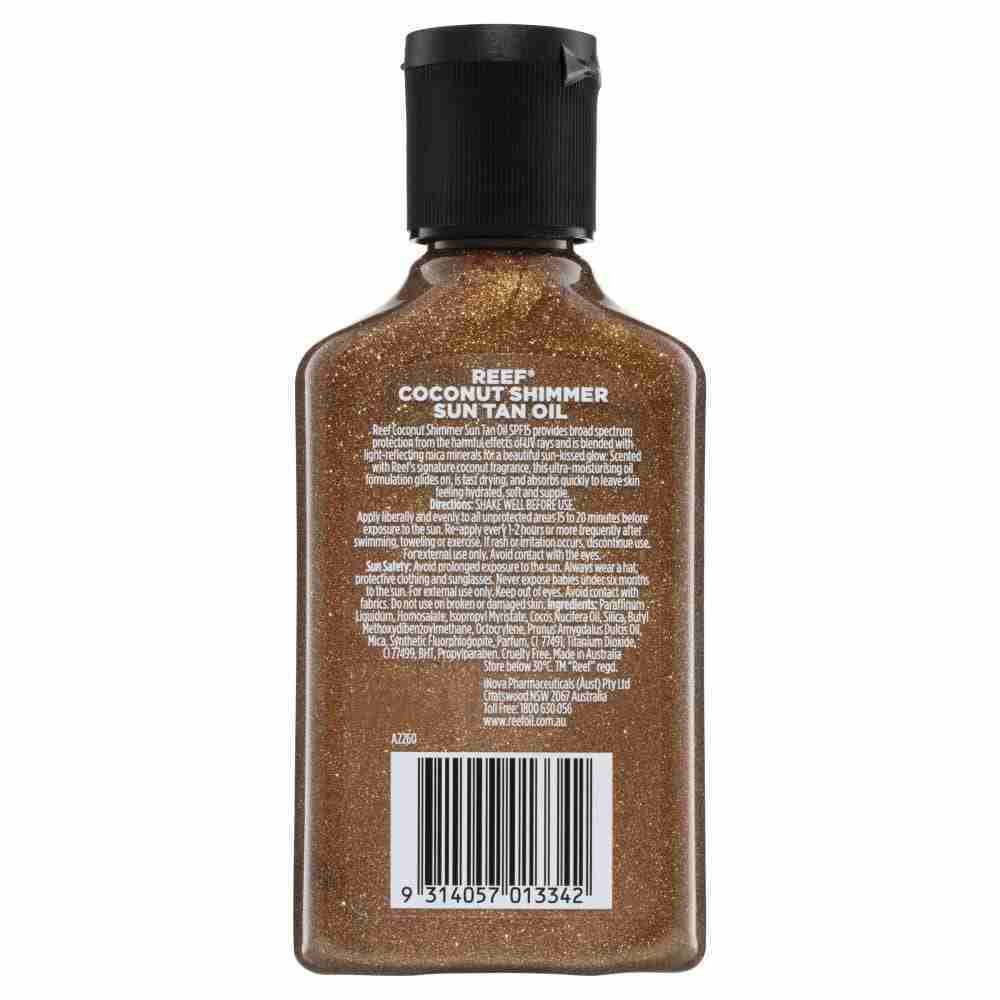 Reef Coconut Shimmer Oil Bronze Glow SPF15 125ml - Image 3