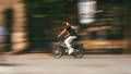 man on an unbridled electric bike