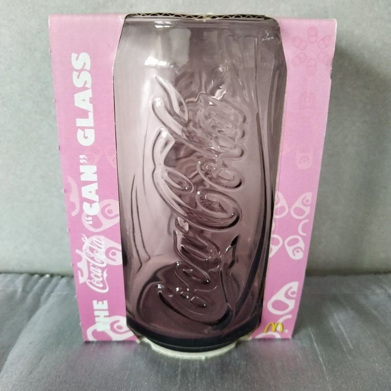 2008 McDonald's Coca Cola The "Can" Glas Dose Pink