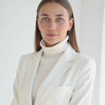 Photo generated by Secta Labs in style of White Luxe Portraits