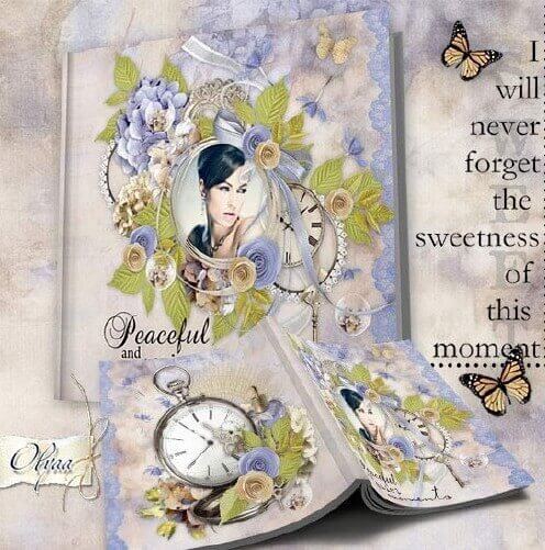 Винтажная фотокнига в PSD для Фотошоп – прекрасные моменты