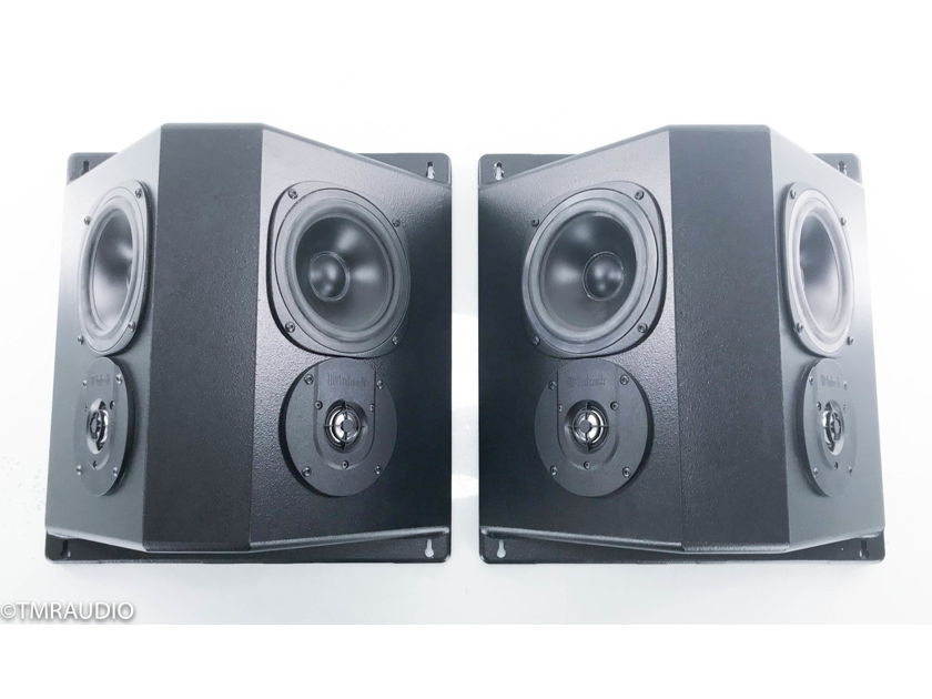 McIntosh HT-3W Wall Mounted Surround Speakers Black Pair w/ White Gills; HT3W (15623)