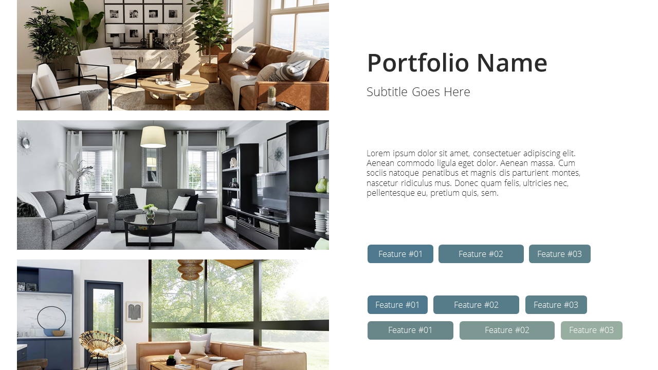 Modern X Presentation Template Real Estate