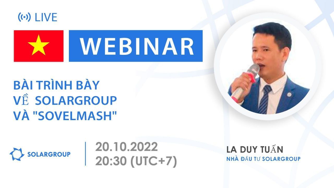 Vietnam. Bài trình bày về SOLARGROUP và "Sovelmash"