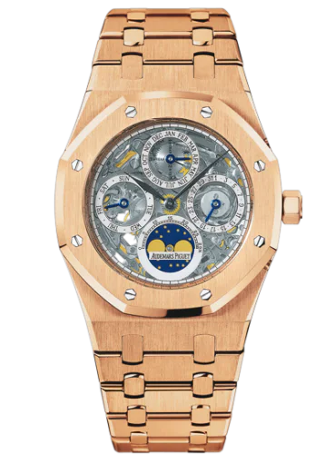 Royal Oak Perpetual Calendar Openworked Pink Gold