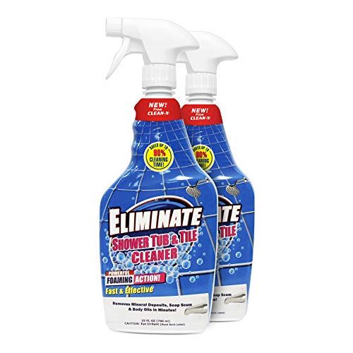 CLR PRO MultiSurface Industrial Strength Heavy Duty Cleaner vs CleanX Eliminate Shower Tub