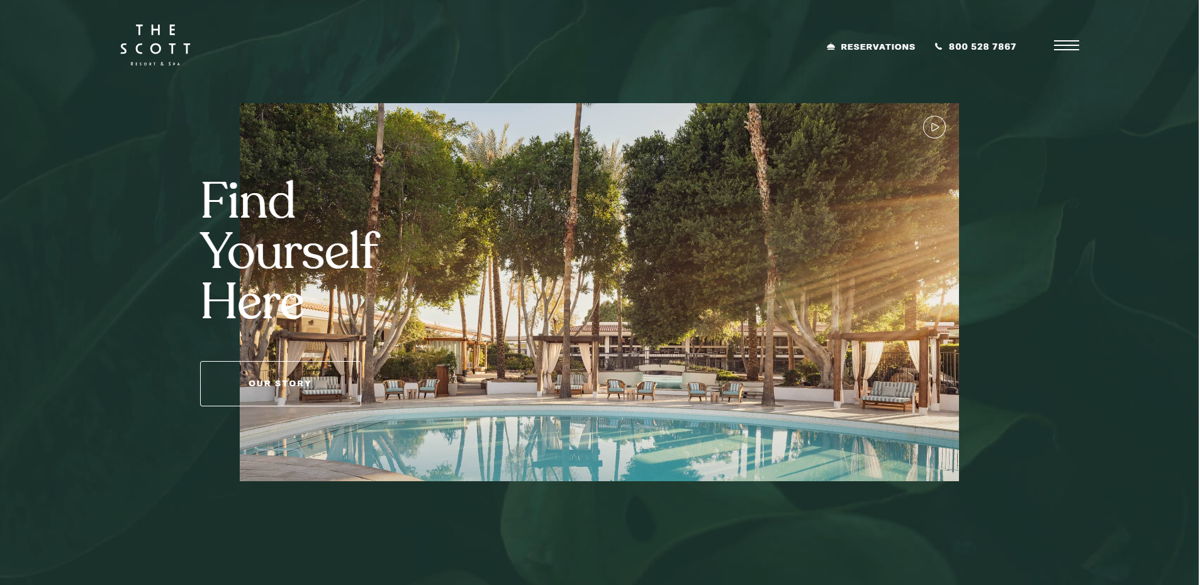 Screenshot of The Scott Resort & Spa, from the wordpress websites collection.