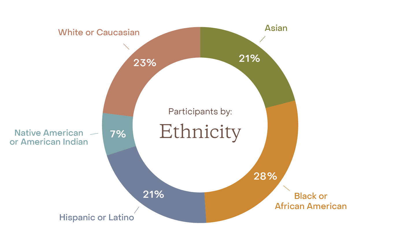 Participants by Ethnicity