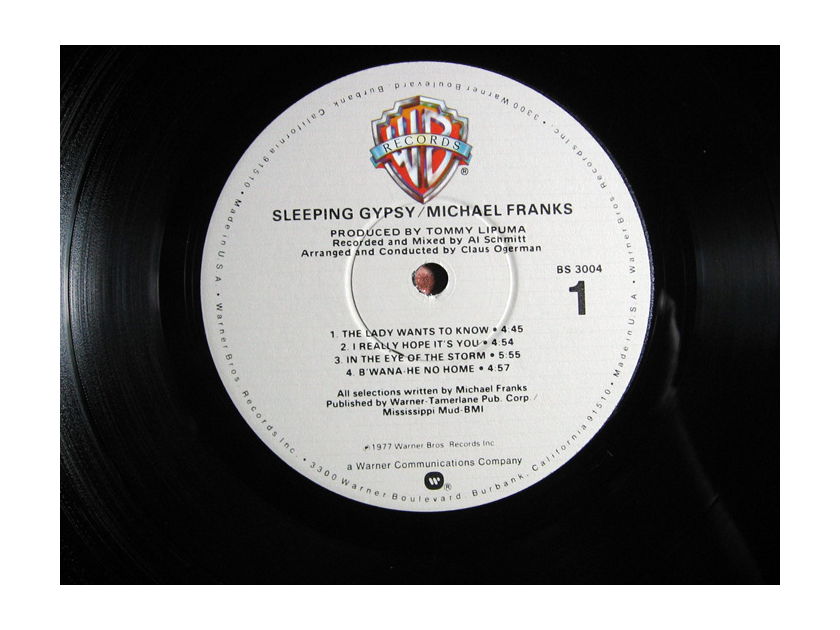 Michael Franks - Sleeping Gypsy - 1977 Warner Bros. Records BS 3004
