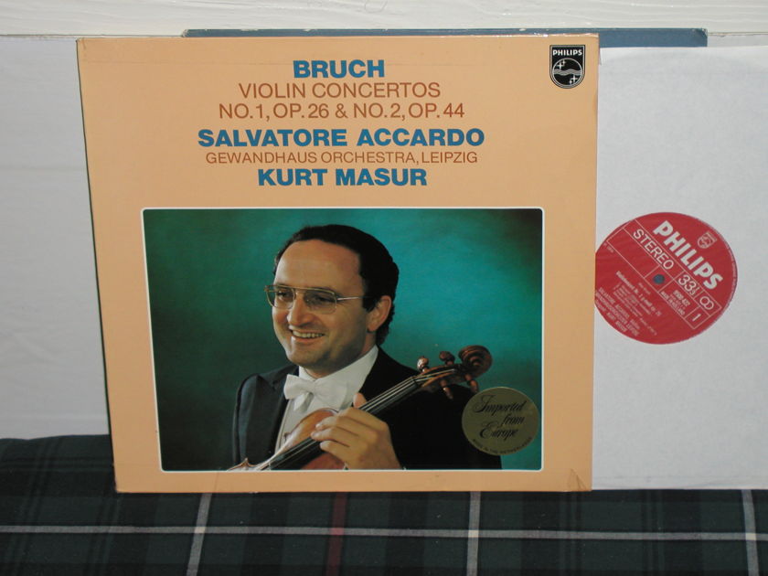 Accardo/Masur/GOL - Bruch Violin Ctos. (Pics) Philips Import LP 9500