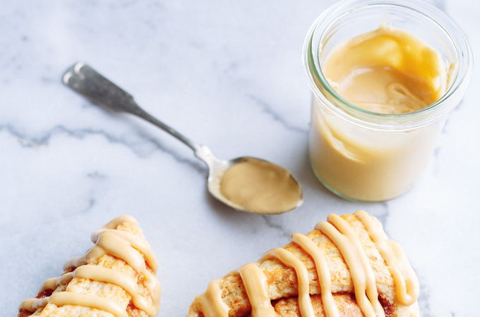 Maple-Glazed Banana Scones