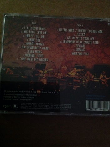 Allman Brothers Band - Play All Night Live At The Beaco...